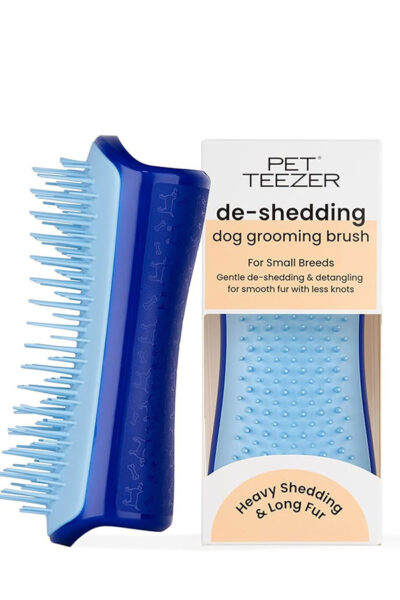 PET TEEZER De-shedding Dog Brush